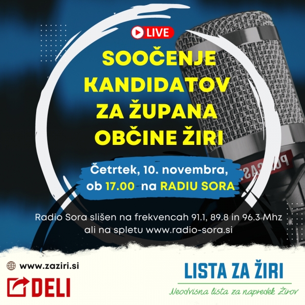 SOOČENJE KANDIDATOV ZA ŽUPANA