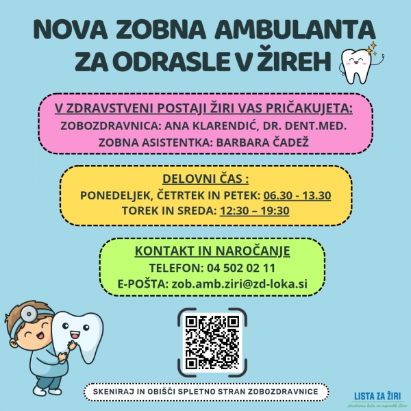 NOVA ZOBNA AMBULANTA V ŽIREH
